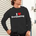 I LOVE HEART SWIMMING Unisex Long Sleeve T-Shirt