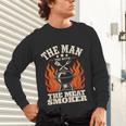 Man Myth Meat Smoker Legend BBQ Dad Unisex Long Sleeve T-Shirt Man Myth Meat Smoker Legend BBQ Dad Unisex Long Sleeve T-Shirt