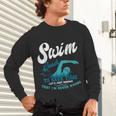 Swim Coach Swimming Lesson Sport Professional Instructor Unisex Long Sleeve T-Shirt Swim Coach Swimming Lesson Sport Professional Instructor Unisex Long Sleeve T-Shirt