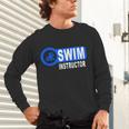 Swim Instructor Swimming Teacher Swimmer In Pool Graphic Art Unisex Long Sleeve T-Shirt Swim Instructor Swimming Teacher Swimmer In Pool Graphic Art Unisex Long Sleeve T-Shirt