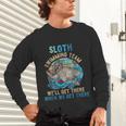 Swimmer Swim Sloth Swimming Team Retro Unisex Long Sleeve T-Shirt Swimmer Swim Sloth Swimming Team Retro Unisex Long Sleeve T-Shirt