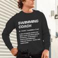 Swimming Coach Definition Swimming Instructor Unisex Long Sleeve T-Shirt