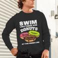 Swimming Donut Men Women Swimmer Sports Athlete Unisex Long Sleeve T-Shirt Swimming Donut Men Women Swimmer Sports Athlete Unisex Long Sleeve T-Shirt