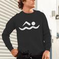 Swimming Icon Unisex Long Sleeve T-Shirt