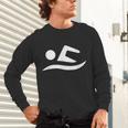 Swimming Silhouette Logo Unisex Long Sleeve T-Shirt