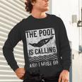 Swimming Swimmer Swim The Pool Is Calling Vintage Unisex Long Sleeve T-Shirt Swimming Swimmer Swim The Pool Is Calling Vintage Unisex Long Sleeve T-Shirt