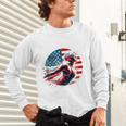 Swimming United States Apparel American Flag Swimming Unisex Long Sleeve T-Shirt Swimming United States Apparel American Flag Swimming Unisex Long Sleeve T-Shirt