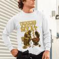 Thinking About Meat BBQ Dad Humor Raglan Baseball Tee Unisex Long Sleeve T-Shirt