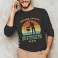 Bbq Dad Cooler Retro Barbecue Grill Fathers Day Daddy Papa Unisex Long Sleeve T-Shirt