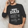 BBQ Dad Grilling Father Day Family Food Love Novelty Graphic Unisex Long Sleeve T-Shirt
