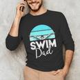 Dad Father School Swimming Meet Swimmer Swimmer Unisex Long Sleeve T-Shirt Dad Father School Swimming Meet Swimmer Swimmer Unisex Long Sleeve T-Shirt