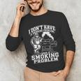 I'm Just A Drinker With A Smoking Problem Grilling BBQ Dad Unisex Long Sleeve T-Shirt