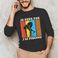 Je Peux Pas J'Ai Piscine Swimming Humour Retro Swimming Pool Unisex Long Sleeve T-Shirt Je Peux Pas J'Ai Piscine Swimming Humour Retro Swimming Pool Unisex Long Sleeve T-Shirt