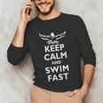 Keep Calm And Swim Fast Butterfly Swimming T-Shirt Unisex Long Sleeve T-Shirt Keep Calm And Swim Fast Butterfly Swimming T-Shirt Unisex Long Sleeve T-Shirt