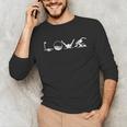 LOVE Swimming Practice Freestyle BreaststrokeShirt Unisex Long Sleeve T-Shirt