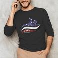 Patriotic American Flag Floating USA Swimming Team Unisex Long Sleeve T-Shirt Patriotic American Flag Floating USA Swimming Team Unisex Long Sleeve T-Shirt