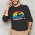 I Pee In Pools Swimmer Swimming Coach Player Graphic Unisex Long Sleeve T-Shirt I Pee In Pools Swimmer Swimming Coach Player Graphic Unisex Long Sleeve T-Shirt