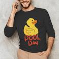 Pool Swimming Day Unisex Long Sleeve T-Shirt Pool Swimming Day Unisex Long Sleeve T-Shirt