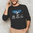 Swim Dad Life Swimming Dad Of A Swimmer Father Unisex Long Sleeve T-Shirt