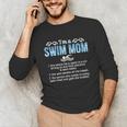 Swim Mom Definition Swimming Mom Of A Swimmer Mama Unisex Long Sleeve T-Shirt Swim Mom Definition Swimming Mom Of A Swimmer Mama Unisex Long Sleeve T-Shirt