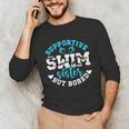 Swim Sister Supportive Swimming Sister Of A Swimmer Sis Unisex Long Sleeve T-Shirt Swim Sister Supportive Swimming Sister Of A Swimmer Sis Unisex Long Sleeve T-Shirt