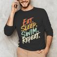 Swimmer Eat Sleep Swim Repeat I Swimming Unisex Long Sleeve T-Shirt Swimmer Eat Sleep Swim Repeat I Swimming Unisex Long Sleeve T-Shirt