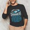 Swimmers Do More Kicks I For Swimming Lovers Unisex Long Sleeve T-Shirt Swimmers Do More Kicks I For Swimming Lovers Unisex Long Sleeve T-Shirt