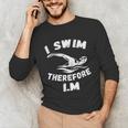 Swimming Competitive Freestyle Swim For Swimmer Unisex Long Sleeve T-Shirt Swimming Competitive Freestyle Swim For Swimmer Unisex Long Sleeve T-Shirt