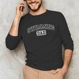 Swimming Dad Athletic Lettering Fathers Day Coach Unisex Long Sleeve T-Shirt