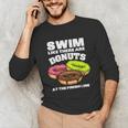 Swimming Donut Men Women Swimmer Sports Athlete Unisex Long Sleeve T-Shirt Swimming Donut Men Women Swimmer Sports Athlete Unisex Long Sleeve T-Shirt