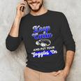 Swimming Goggles Saying Swim Team Gear Unisex Long Sleeve T-Shirt