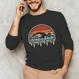 Swimming Heartbeat Retro Swim Swimmer Men Women Unisex Long Sleeve T-Shirt Swimming Heartbeat Retro Swim Swimmer Men Women Unisex Long Sleeve T-Shirt