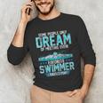 Swimming Parent Swimmer Mom Dad My Favorite Swim Meet Unisex Long Sleeve T-Shirt