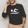 Swimming Silhouette Logo Unisex Long Sleeve T-Shirt