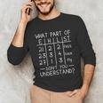 Swimming Swimmer What Part Don't You Understand Swim Team Unisex Long Sleeve T-Shirt Swimming Swimmer What Part Don't You Understand Swim Team Unisex Long Sleeve T-Shirt