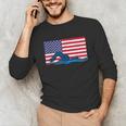 USA Flag Swimmer Swimming Sport Athlete Swim Swimming Unisex Long Sleeve T-Shirt USA Flag Swimmer Swimming Sport Athlete Swim Swimming Unisex Long Sleeve T-Shirt