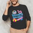 Welcome To The Pool Party Birthday Summer Family Swimming Unisex Long Sleeve T-Shirt