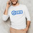 2 Sided Print Swimming Teacher Swim Instructor Swim Lessons Unisex Long Sleeve T-Shirt