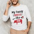 Kids My Daddy Smells Like BBQ Grilling Dad BBQ Dad Master Grill Unisex Long Sleeve T-Shirt