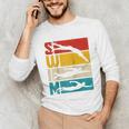 Swim Swimming Vintage Retro Swimmer Raglan Baseball Tee Unisex Long Sleeve T-Shirt Swim Swimming Vintage Retro Swimmer Raglan Baseball Tee Unisex Long Sleeve T-Shirt