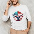 Swimming United States Shirt With American Flag Swimming Unisex Long Sleeve T-Shirt