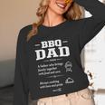 BBQ Dad Grilling Father Day Family Food Love Novelty Graphic Unisex Long Sleeve T-Shirt