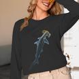 Beautiful Colors Swimming Hammerhead Shark Lovers Unisex Long Sleeve T-Shirt