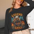 Bigfoot Legend Of The Grill BBQ Dad Father Day 2026 Unisex Long Sleeve T-Shirt