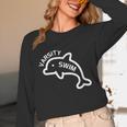 Dolphin Dolfin Varsity Swim Swim Team Swim Club Swimming Unisex Long Sleeve T-Shirt Dolphin Dolfin Varsity Swim Swim Team Swim Club Swimming Unisex Long Sleeve T-Shirt