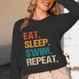 Eat Sleep Swim Repeat Pool Swimmer Water Polo Swimming Unisex Long Sleeve T-Shirt Eat Sleep Swim Repeat Pool Swimmer Water Polo Swimming Unisex Long Sleeve T-Shirt