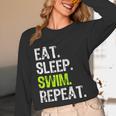 Eat Sleep Swim Repeat Swimming Swimmer Cool Unisex Long Sleeve T-Shirt Eat Sleep Swim Repeat Swimming Swimmer Cool Unisex Long Sleeve T-Shirt