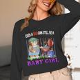 Even A Dad Can Still Be A Baby Girl BBQ Dad Cat Grilling Unisex Long Sleeve T-Shirt