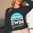 Grandpa Papa Swimming Meet Swimmer Swim Team Shirt Unisex Long Sleeve T-Shirt