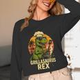 Grilling Dinosaur Grillasaurus T-Rex BBQ Dad Joke Unisex Long Sleeve T-Shirt